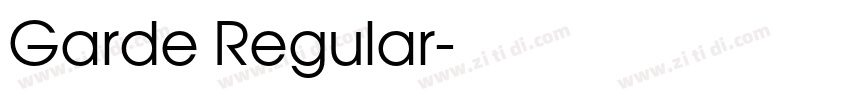 Garde Regular字体转换